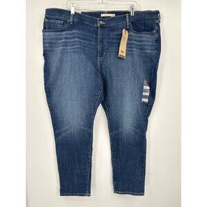 Levi's 711 Skinny Ankle Length Mid Rise Jean 24W Plus NEW